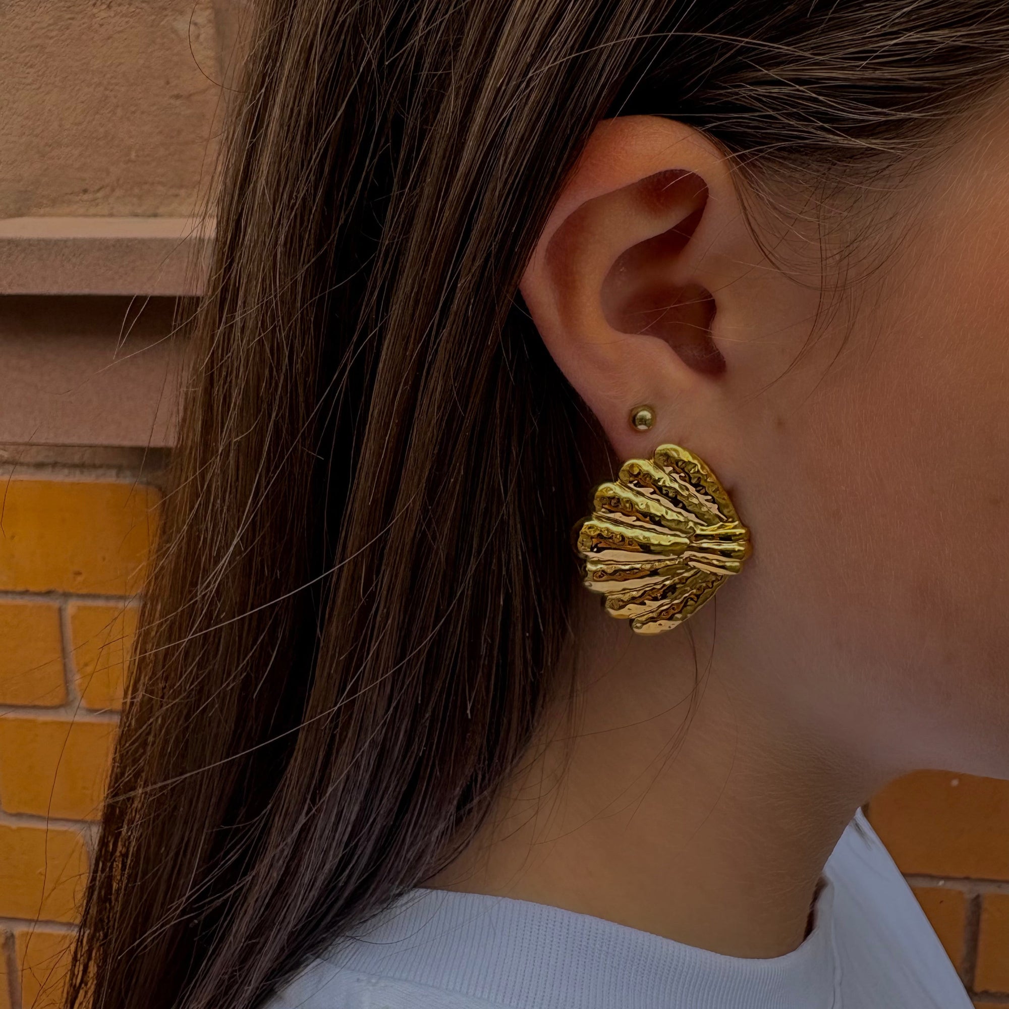 Golden Shell Earrings