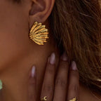 Golden Shell Earrings