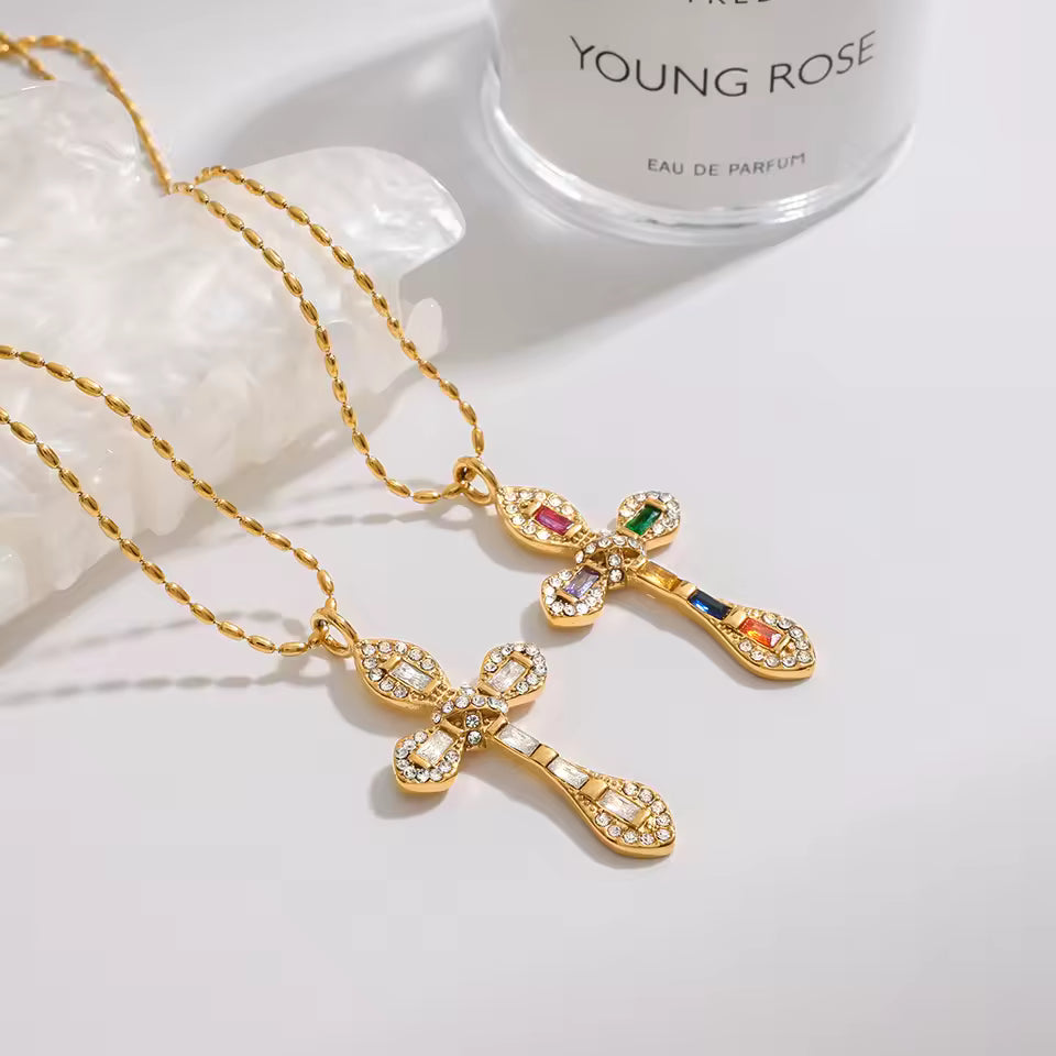 Graceful Cross Necklace
