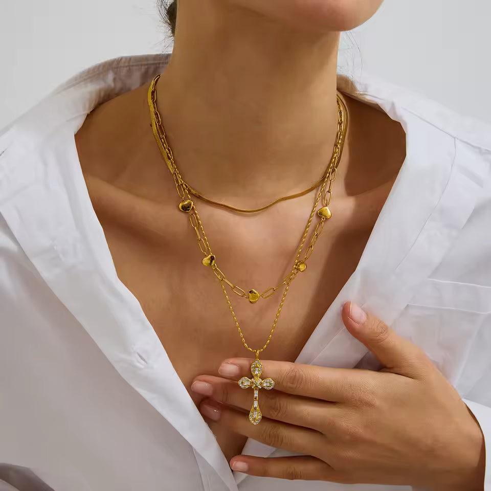 Graceful Cross Necklace