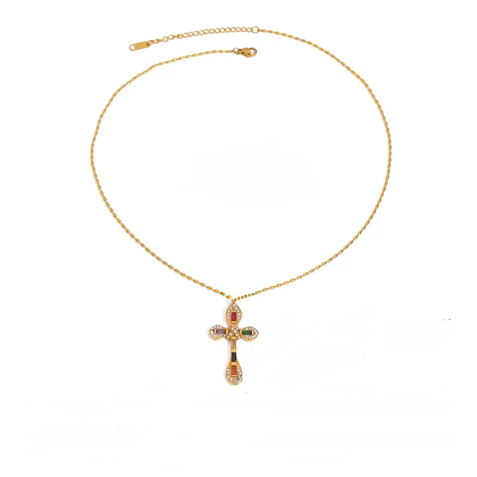 Graceful Cross Necklace