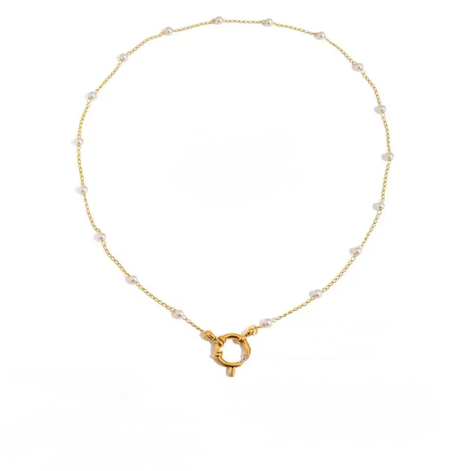 Charm Necklace Pearl
