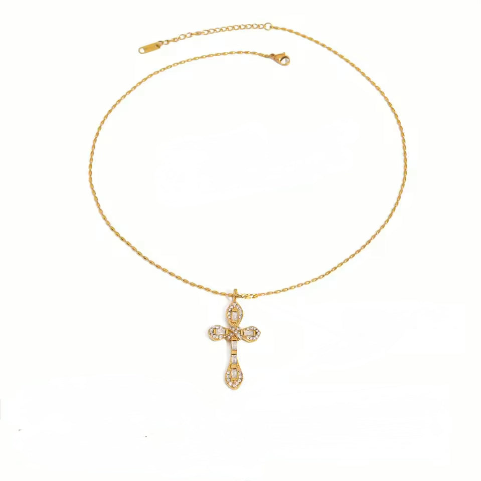 Graceful Cross Necklace