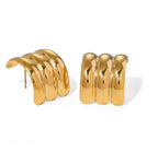 Bold Wave Earring