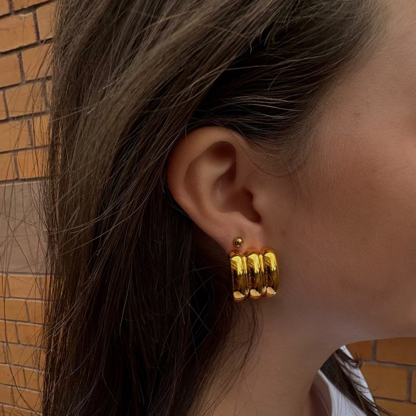 Bold Wave Earring