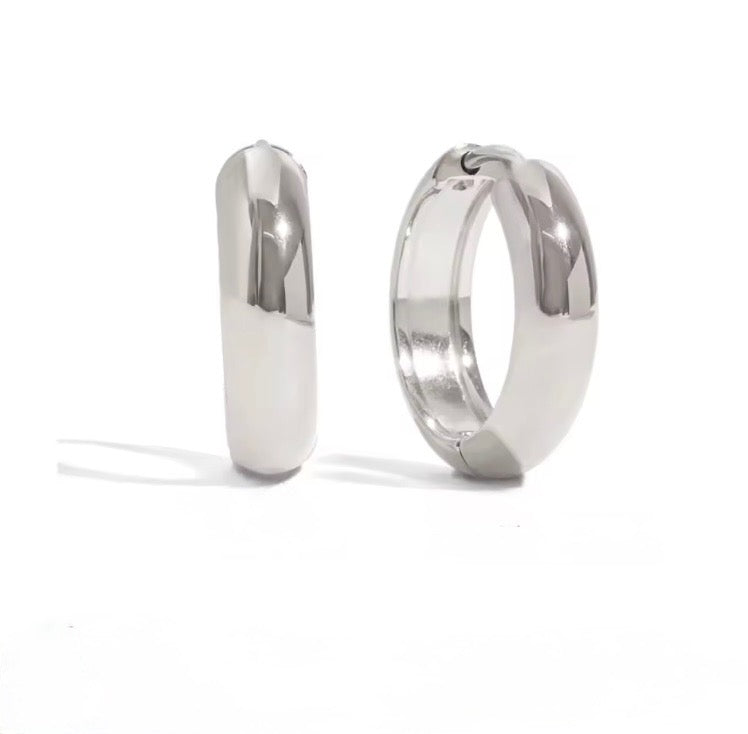 Basic Hoop Silver